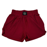 Maroon Lulu Mac Solid Shorts