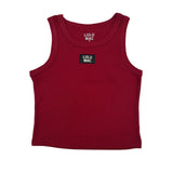 Maroon Lulu Mac Solid Tank Tops