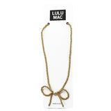 Lulu Mac Bow Necklace Gold