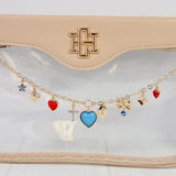 Avery Bag Chain Powder Blue Red