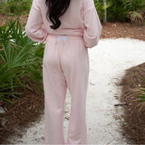 Lulu Mac Terrycloth Pant Light Pink