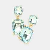 Square Rectangle Dangle Earrings