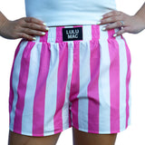 Lulu Mac Striped Darby Boxer -Bubblegum