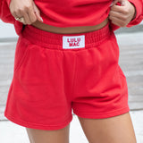 Lulu Mac Terrycloth Short Red