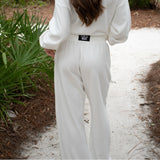 Lulu Mac Terrycloth Pant White