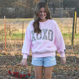 Lulu Mac Pink Sweatshirt XOXO Camo