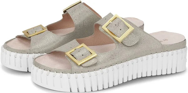 Ilse Jacobsen Slide Sandal Silver – Expectations Too