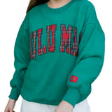 Lulu Mac Green Plaid Sweatshirt