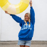 Lulu Mac Sweatshirt Royal Light Blue Puff