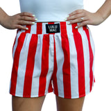 Lulu Mac Stripe Boxer DARBY -red