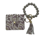 Lulu Mac Beaded Wristlet Light Camo