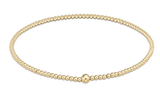 E Newton Classic Gold 2mm Bead Bangle