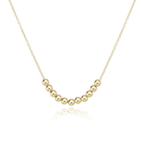 E Newton 16" Necklace Gold - Classic Beaded Bliss