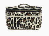 PurseN Getaway Classic Train Case Cream Leopard
