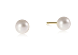 E Newton Classic 6mm Ball Stud Pearl