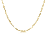 E Newton 15" Classic Gold 2mm Bead Necklace