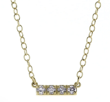 E Newton 14kt Gold & Diamond Significance Necklace Four