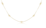E Newton 15" Choker Simplicity Chain Gold 4mm Gold