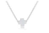 E Newton 16" Necklace Sterling Signature Cross Sterling