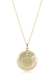 E Newton 16" Necklace Gold Cherish Small Gold Locket