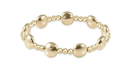 E Newton Extends Honesty Gold Sincerity Pattern 10mm Bead Bracelet