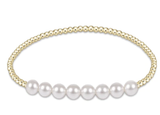 E Newton Classic Gold Beaded Bliss 2.5mm Bead 5mm Pearl