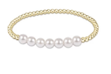 E Newton Classic Beaded Bliss 3mm Bead Bracelet - 6mm Pearl