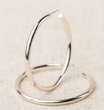 Michelle McDowell Salem Shiny Silver Earrings