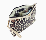 PurseN Getaway Litt Makeup Case Cream Leopard