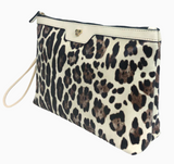 PurseN Getaway Litt Makeup Case Cream Leopard
