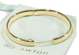 E Newton Cherish Gold Bangle Bracelet Medium