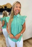 Everyday Striped Top Green