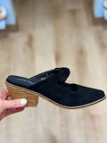 Corkys Oh Bow She Didn't Black Faux Suede