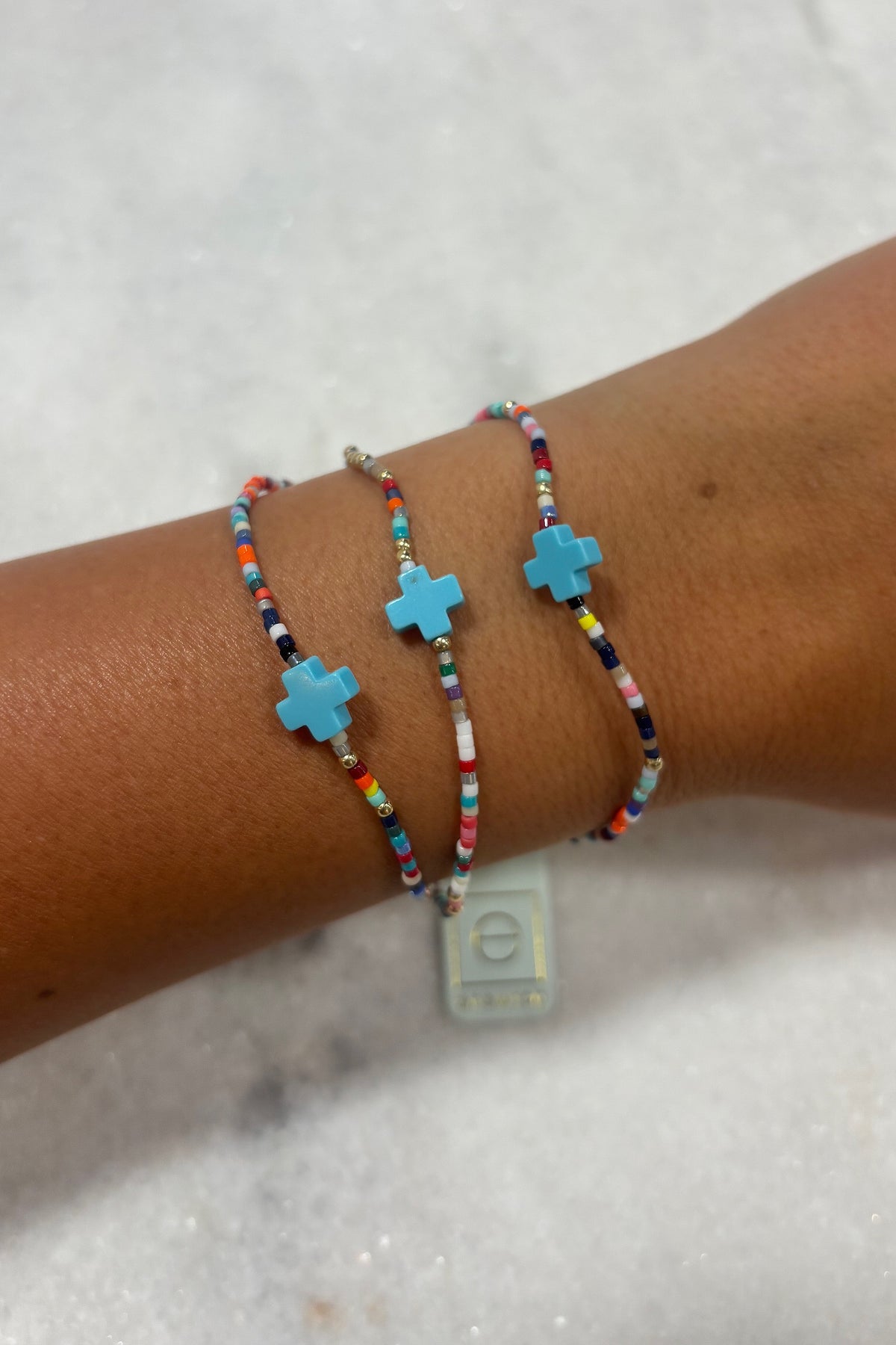 E Newton Hope Unwritten Signature Cross Bracelet Hot Mess