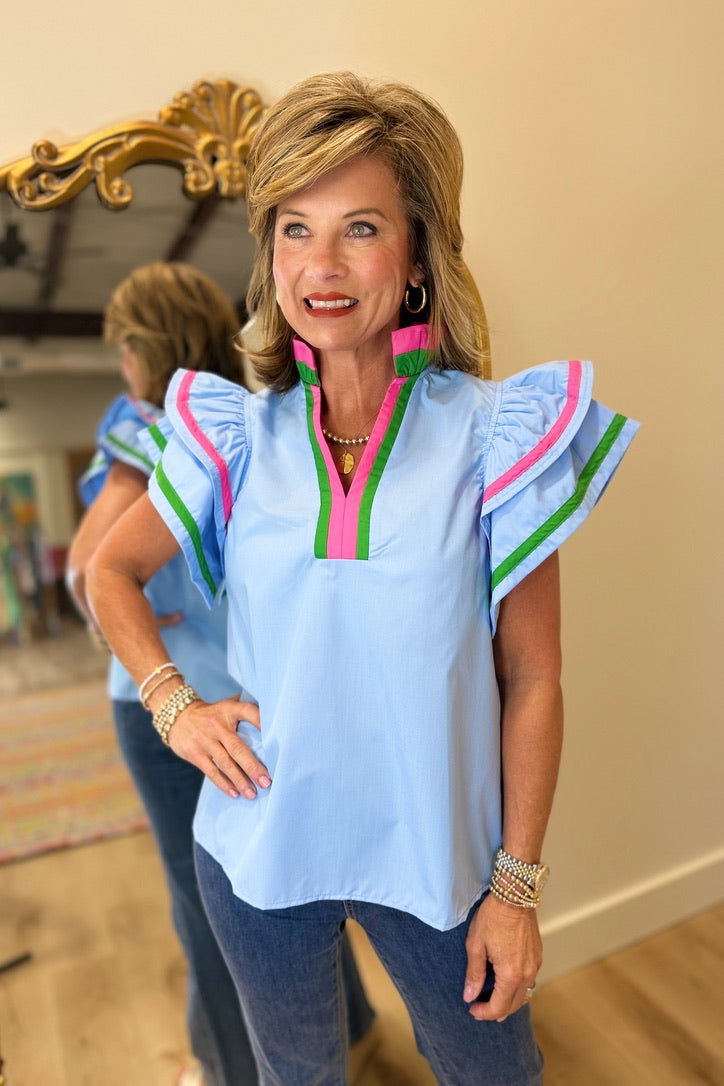 Dreamy Day Top Blue