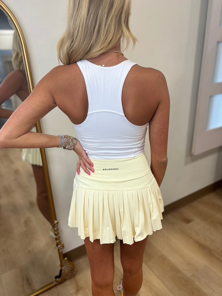 Butter Yoga Fabric Crop Top White