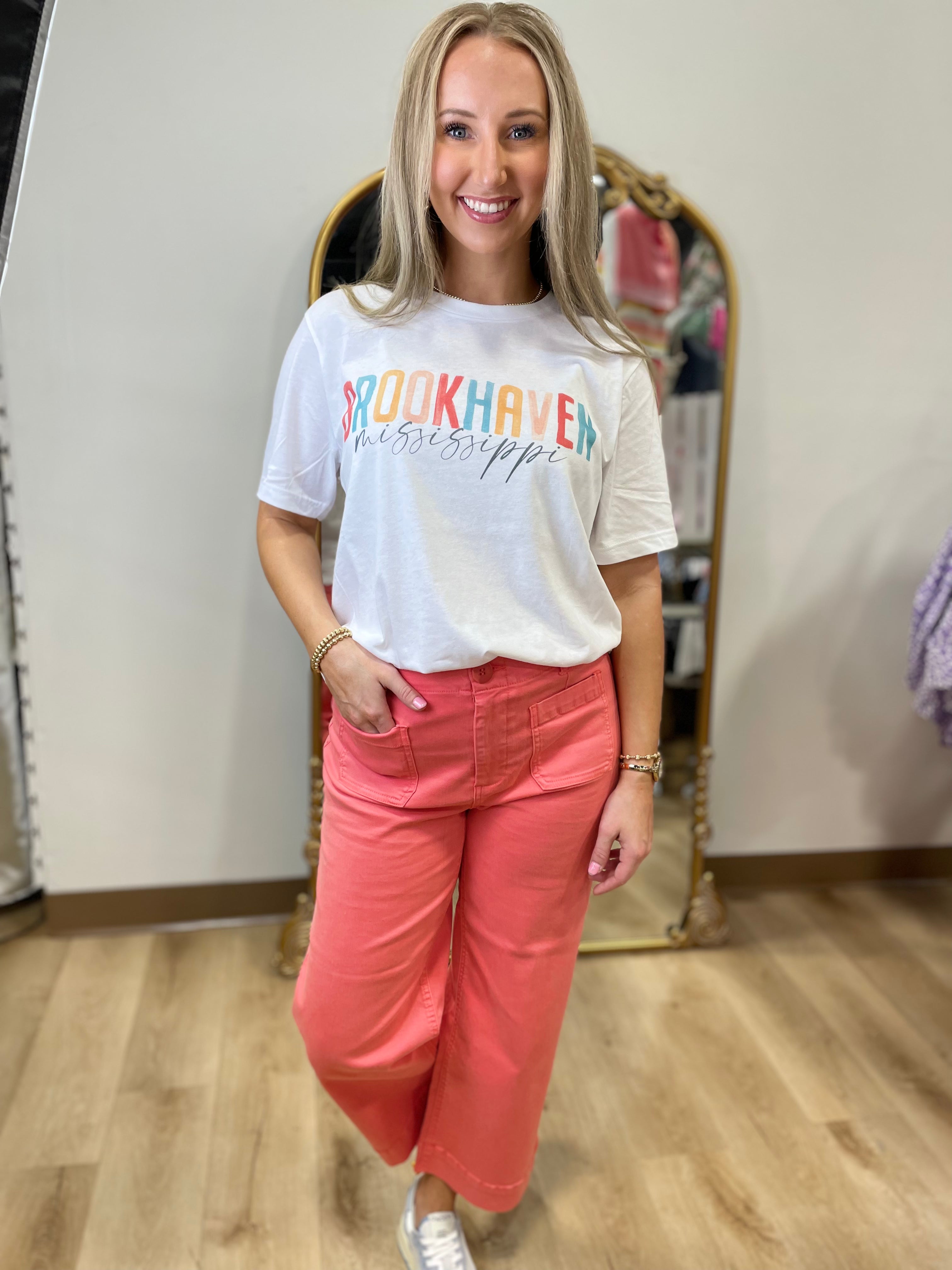 Brookhaven Mississippi Graphic Tee White