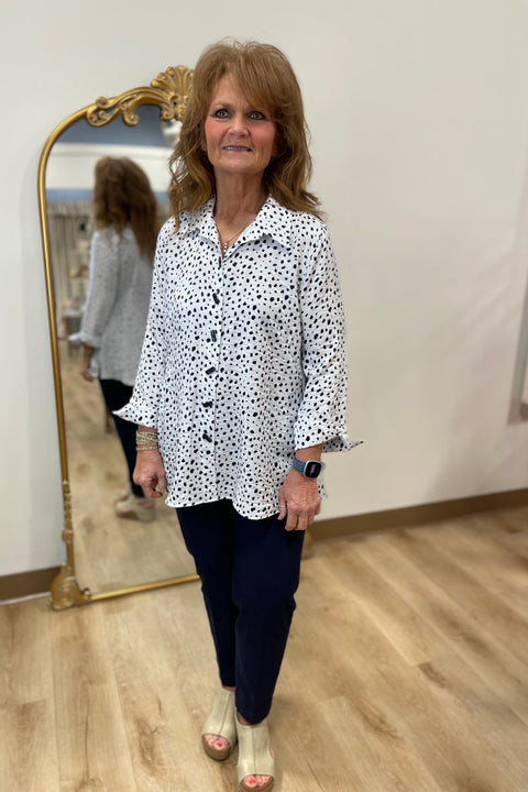 Multiples Pull On Crop Pant Midnight