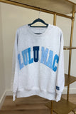 Lulu Mac Multi Stitch Top Heather Grey