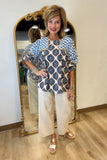 Umgee Medallion Top Blue