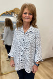 Multiples Button Front Shirt Midnight