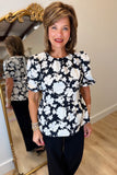 Mary Square Nina Top Garden District Black
