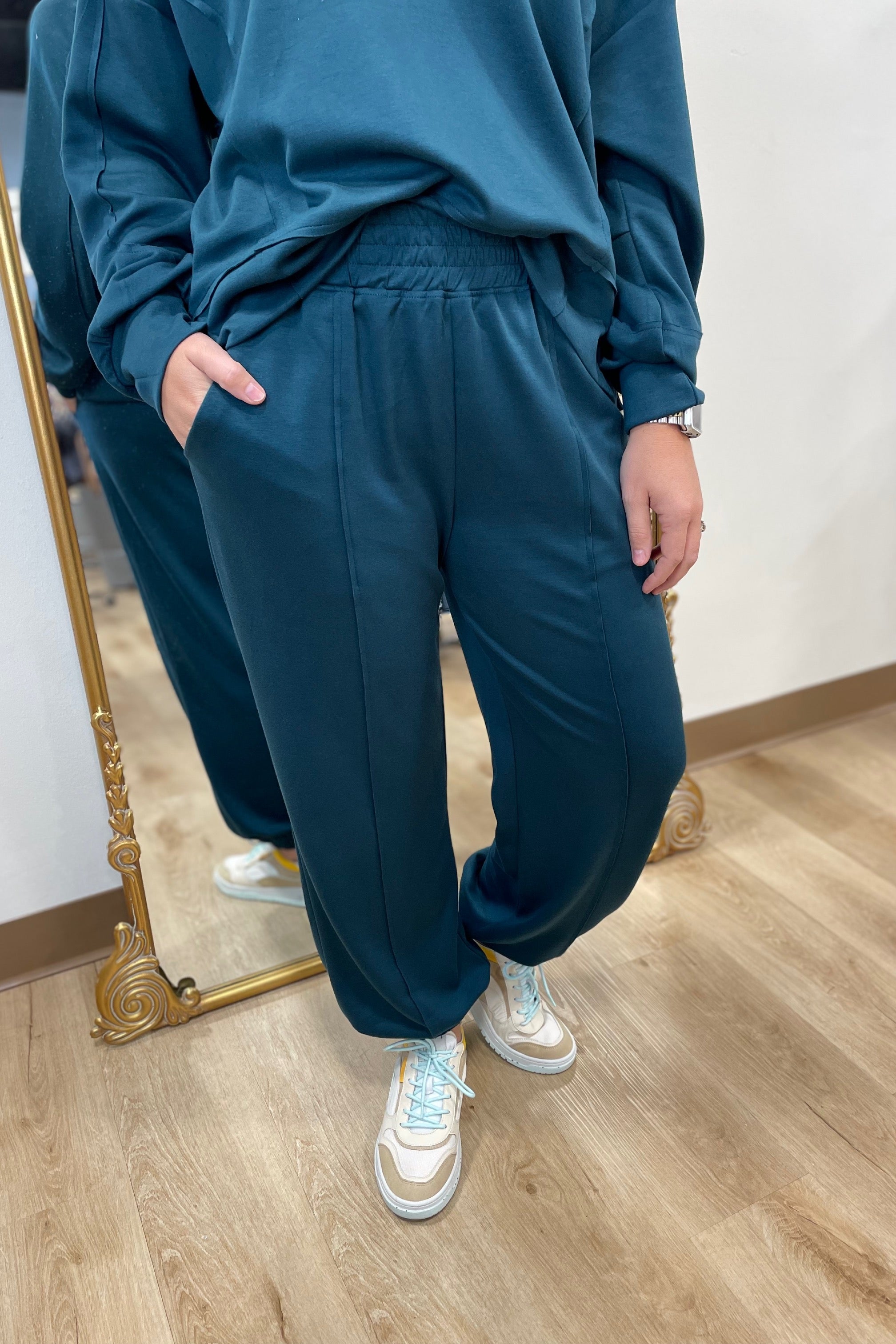 Umgee 2 Piece Jogger Pant Set Seaweed