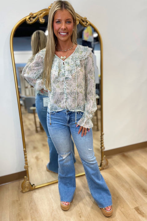 Romantic Weekend Sheer Blouse