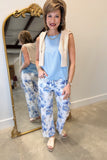 Charlie B Printed Wide Leg Pant Serene