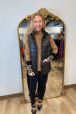 Renuar Quilted Hooded Vest Black