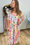 Spring Mix Short Sleeve Dress Natural