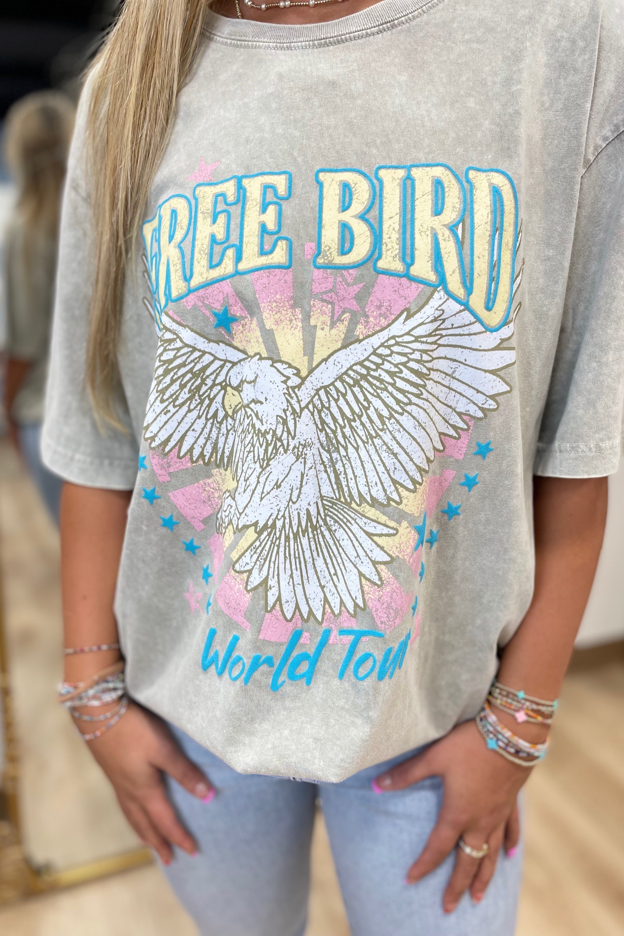 Puff Free Bird World Tour Tee Mocha
