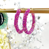 Taylor Shaye Glitter Hoops