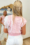 Ultra Girly Sweater Vest Pink